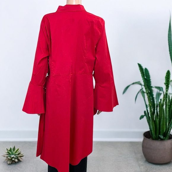 Midnight Velvet “Serena” Red High-Low Tunic - Picture 11 of 16